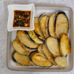 making eggplant jeon
