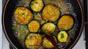 Grilled eggplant